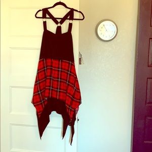Plaid minidress